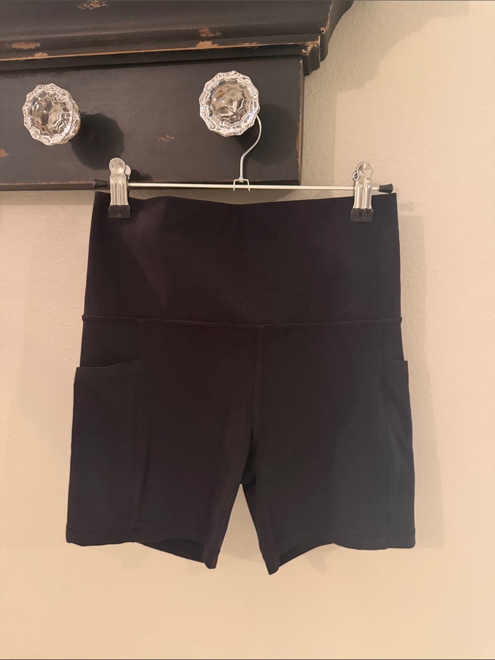 Athleta Black 5” bike shorts